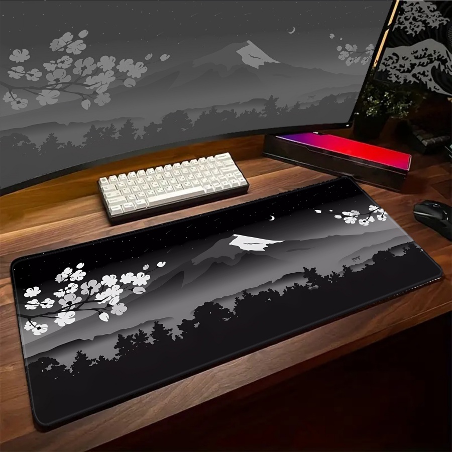 Gaming Accessories For Pc Setup - Kawaii XXL Niedliches Sakura Großes Mauspad