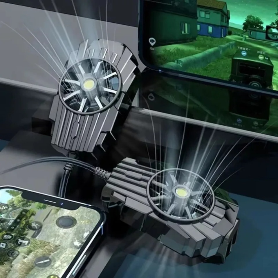 Gaming Accessories Iphone - Tragbarer Mini-Luftkühler mit Rückenclip für Mobiltelefone,