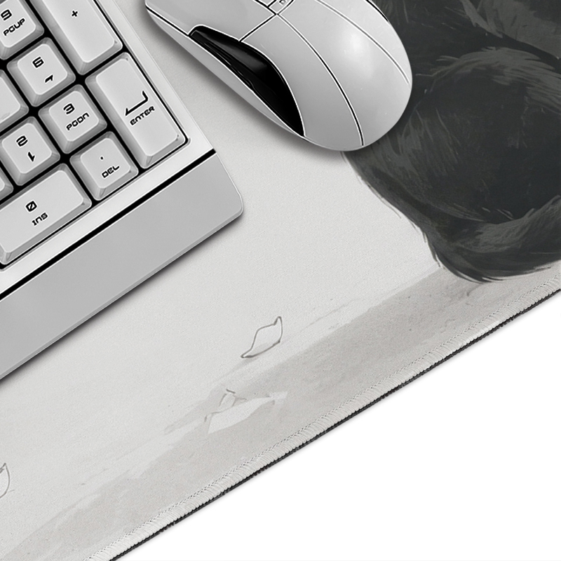 Weiße Kirschblüten, schwarze K – Gaming Mouse Pad Xl Bewertung und Preis