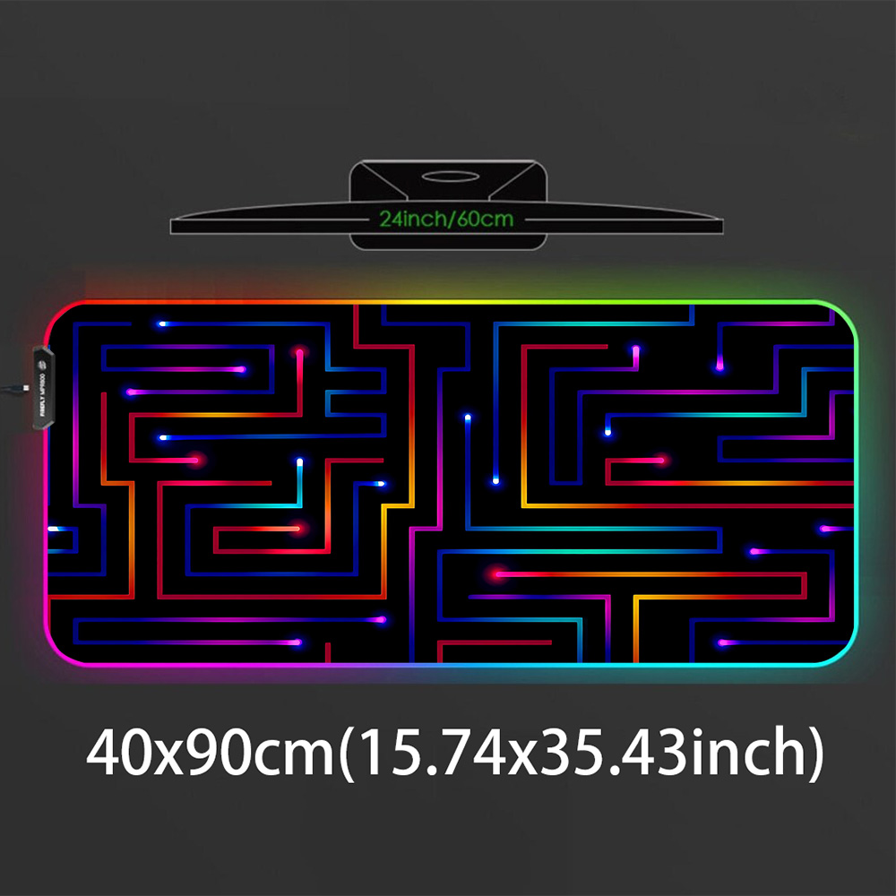 XXL Mauspad 900x400 Neon Circu – Gaming Accessories For Pc Setup Bewertung und Preis