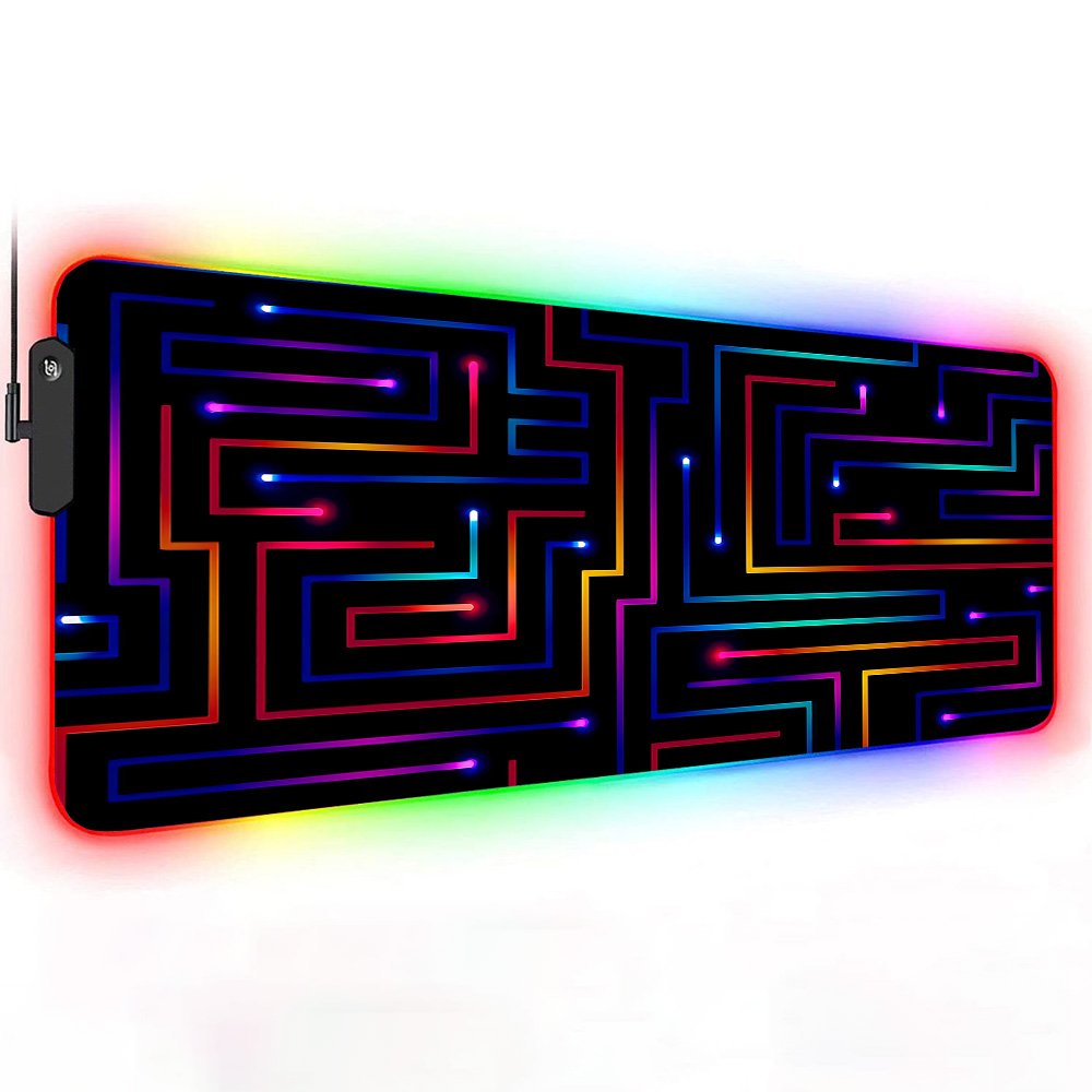 XXL Mauspad 900x400 Neon Circu – Gaming Accessories For Pc Setup Bewertung und Preis