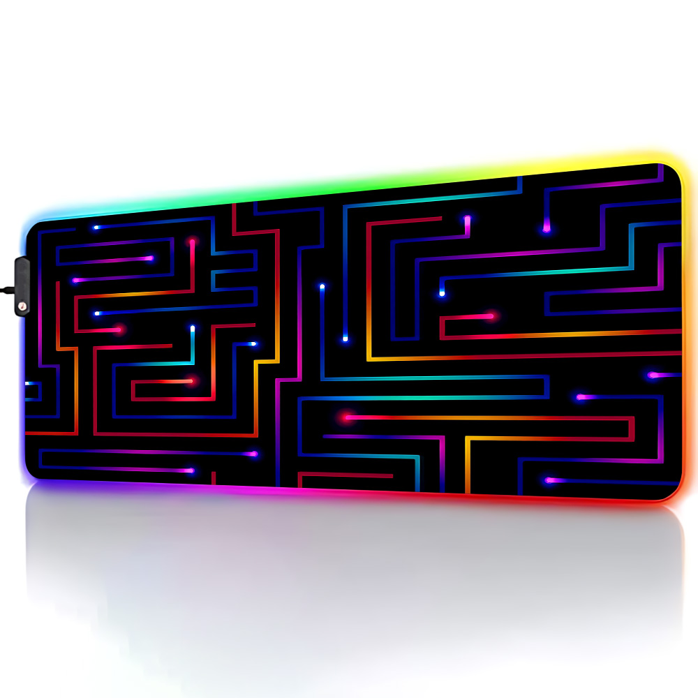 XXL Mauspad 900x400 Neon Circu – Gaming Accessories For Pc Setup Bewertung und Preis